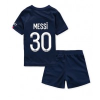 Paris Saint-Germain Lionel Messi #30 Hjemmebanesæt Børn 2022-23 Kortærmet (+ Korte bukser)